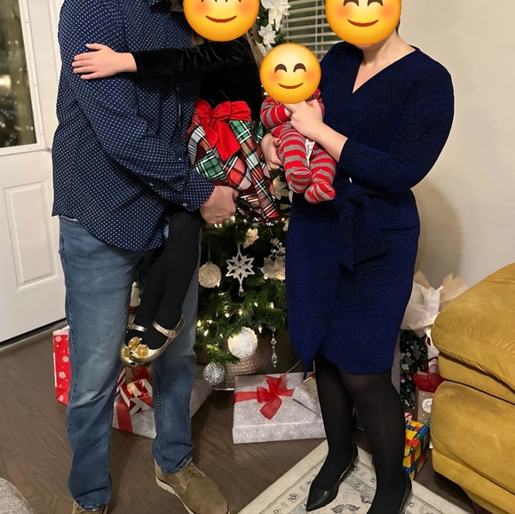 Nina Leonard Navy Dress - Picture 5 of 5